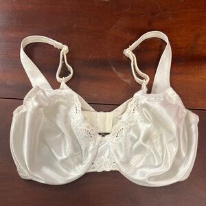 Vintage Vanity Fair 75-133 Off-white / Ivory Unlined Wired 34 D Bra 1990s